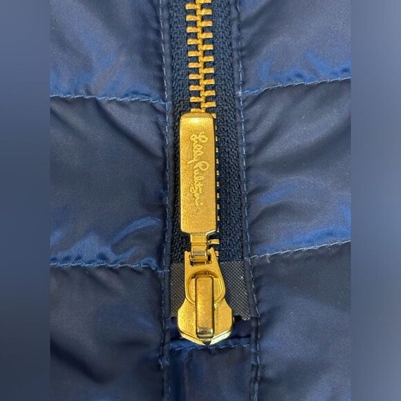 NWT Lilly Pulitzer Noella Blue Ombré Down Vest Sz XXS - Picture 4 of 16